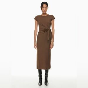 Aritzia Wilfred Fortune Maxi Dress – Chocolate Brown – Size XS